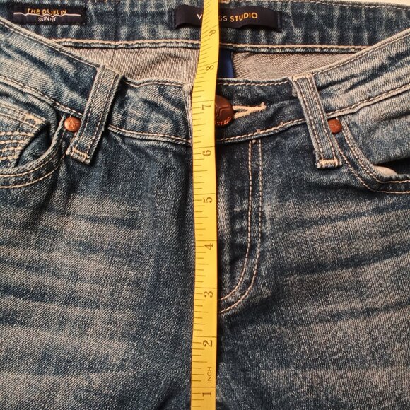 Vigoss Studio Jeans Size 27/4 The Dublin Skinny Low Rise Medium Wash - Picture 9 of 11